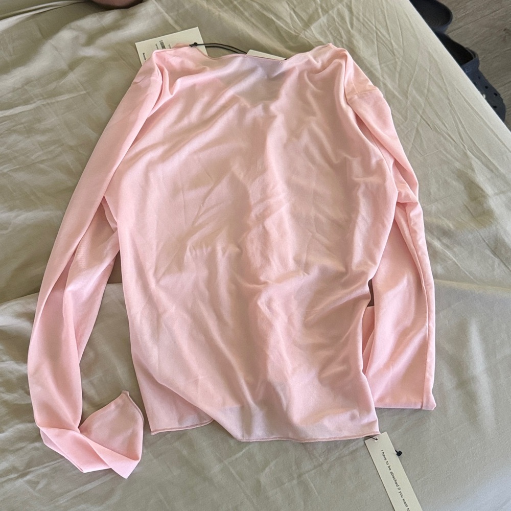 NWT REFORMATION Val Knit Cardigan, Pink, size S - Picture 7 of 8